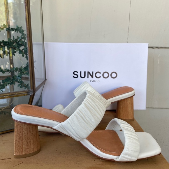 SUNCOO White Sandals Chaussures Honora Sandal 38 - Picture 2 of 13